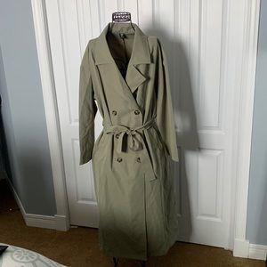 Stunning Sage Trench Coat